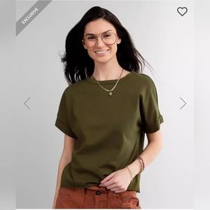 Cute twisted back green t shirt